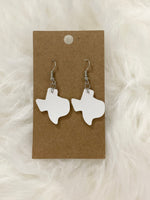 White Texas Earrings