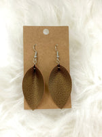 Pinched  Brown Earrings