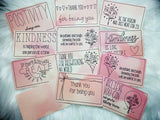 Words of Affirmation Cards ~ Handmade ~ Set of 12