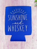 Sunshine & Whiskey Can Koozie